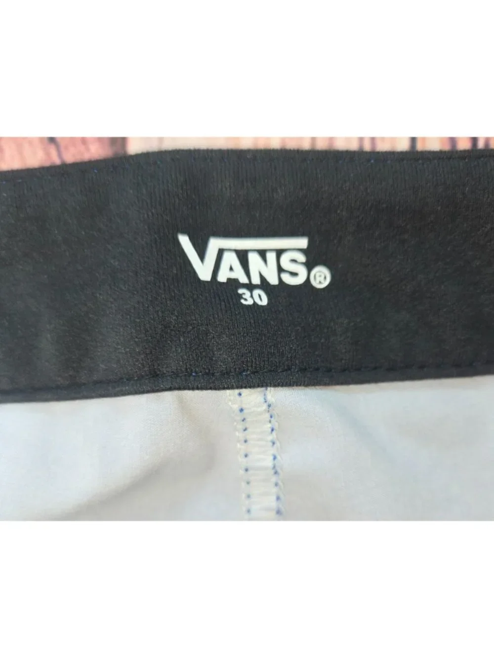 Vans Mens Blue Hibiscus Printed Board Shorts Size 30